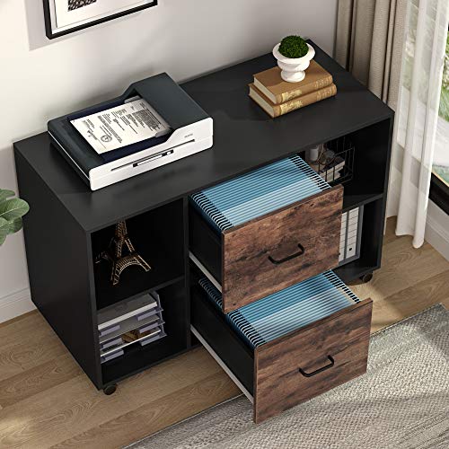 Tribesigns 2 Drawer File Large Mobile Lateral Filing