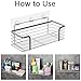 TESOT Suction Cup Shower Shelf, Shower Caddy Soap Dish with Hooks for Sponge, Rust Proof 304 Stainless Steel, Black