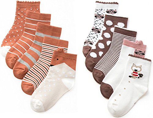 Baby cotton crew socks toddlers kids cute warm socks for 1-5 year…