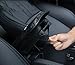Forala Fluffy Car Armrest Seat Box Cover Protector Warm Furry Sheepskin Wool Auto Center Console Cover Universal Fit for SUV/Truck/Car,Gray