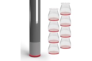 Ruby Sliders Small As Seen On TV - Premium Chair Covers Protect Hardwood & Tile Floors - Stretchable - Fits Smaller Furniture Leg Sizes & Most Shapes - Chairs Slide Noiselessly - 8 Pack