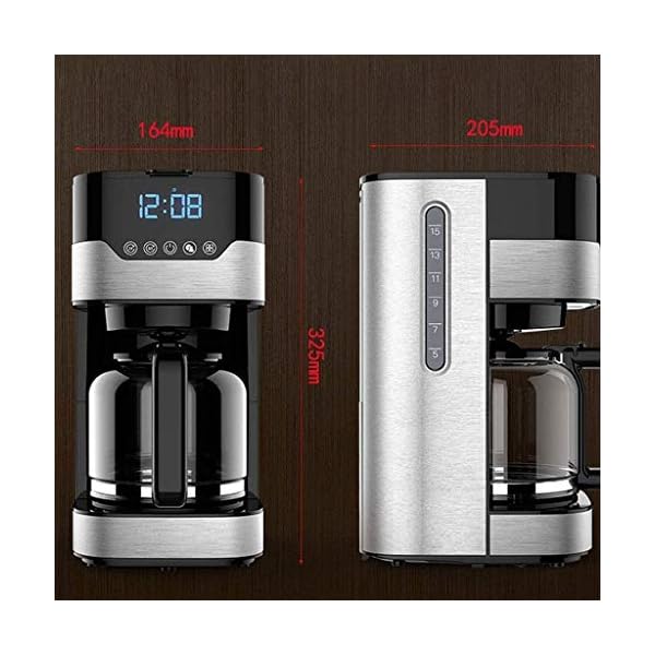 1yess Kaffeemaschine 4cup Programmierbare Kaffeemaschine mit Kaffeekanne Kaffeemaschine mit Timer und Thermal Pot… – Bild 8