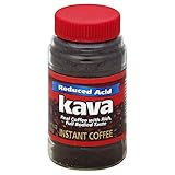 Kava Reduced Acid Instant Coffee, 8 Ounce Jars (Pack of 12)