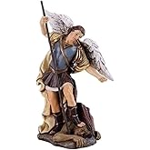 Joseph's Studio by Roman Inc., Renaissance Collection, 4.75" H ST Michael Figure, Religious Décor, Religious Inspiration, Religious Holidays, Catholic Sacraments, Catholic Gifts, (4x2x2)