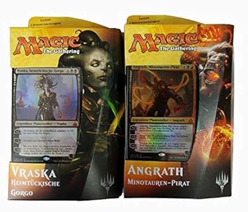 Rivalen von Ixalan - Planeswalker Deck deutsch - MtG Magic the Gathering, Deck:Deck Set (je 1x Vraska + Angrath)