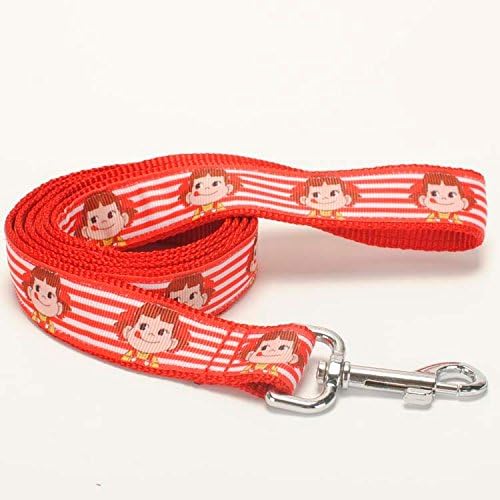 1"25mm cartoon peko grosgrain ribbon printed,nylon led dog leash running for pet 120cm
