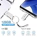 SAWAKE USB C Flash Drive, 128GB USB 3.0 Type C Thumb Drive, Waterproof Dual Drive Memory Stick with Keychain for Android Smartphone New MacBook