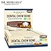 Dr. Mercola Dental Chew Bones - 12 Pack - Large Dogs 25 lbs and Up - Helps Clean Teeth and Freshen Breath - A Completely Digestible Tasty Oral Care Treat for Dogs