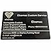 Ebamaz Metal Business Card Aluminum Plate for Laser Engrave or Sublimation Print 86X54X0.2mm Pack of 25PCS (Black, Blank,Thin,Not Suitable as luxury Business Card)