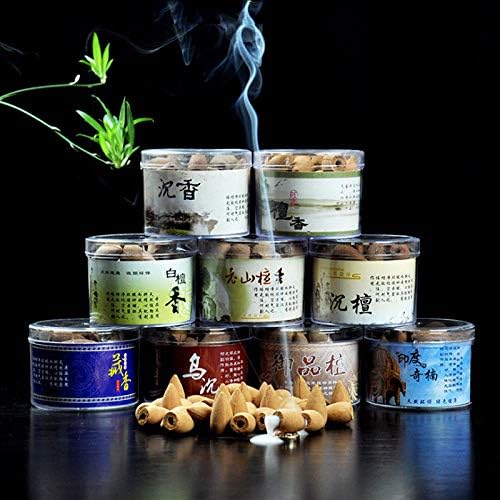 Panpob68 New 40PCS Backflow Ceramic Incense Burner Holder Censer Sandalwood Cones Incenses