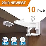 Cabinet Locks Baby Proofing Child Safety Cabinets Locks 10 Packs, No Tools or Drilling Needed Safety Drawer Locks for Drawers, Cabinets, Closets