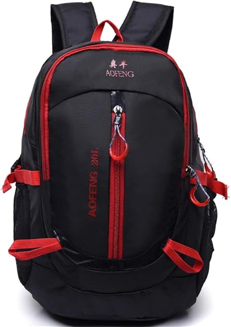 Amazon Co Jp 登山バッグ バックパック軽量 30l防水サイクリングリュックサックと通気性のハイキングバックパックアウトドアスポーツ用ランニング用登山登山キャンプ旅行 登山リュック ザック 色 赤 サイズ ワンサイズ ホーム キッチン