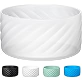 Silicone Boot for Owala 32 OZ Water Bottle, Boots Protector Sleeve Cover Bottom Bumper compatible with FreeSip Owala Water Bottles (White, 8.5 CM Boot Fits Owala 32 OZ Bottle)