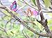 Antallcky 100pcs Butterfly Stakes Outdoor Yard Planter Flower Pot Bed Garden Decor, Butterflies Christmas Decorations, Fairy Garden Accessories Gardening Gifts