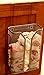 Deco Brothers Over The Cabinet Door Grocery Bag Holder, Silver