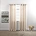 Stylemaster Hudson Embroidered Faux Silk Brass Grommet Panel, 55