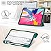 ZtotopCases for New iPad Air 4 10.9 Inch 2020 with Pencil Holder, Full Body Case with Trifold Cover, Soft TPU Back, No Auto Sleep/Wake Funtion, Green
