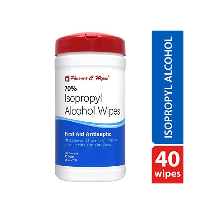 Pharma-C-Wipes 70% Isopropyl Alcohol Wipes (Case of 6 Canisters)