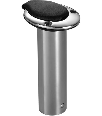 Amazon.com: Attwood 66364-7 Stainless Steel Flush Mount Rod Holder, 2-Inch  Diameter, 7  Inches Long, 0-Degree Top Flange, Open Base End : Sports &  Outdoors