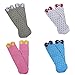 Rambutan Girls Bow Seamless Bamboo Socks Collection US 13-3