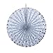 Ipalmay Decorative Fan, Hanging Paper Fans, Party Decorations Kit Silver, Set of 8