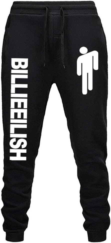 CREPUSCOLO Women's Billie Eilish Graphic Sweatpants Fans Sport Pants Track Baggy Trousers