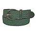 CTM® Men's Elastic Braided Belt with Covered Buckle (Big & Tall Available), Medium, Black