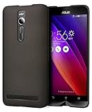 ASUS Zenfone 2 ZE551ML Case, SPARIN® [Scratch Resistant] PU Leather Smart Case for ASUS Zenfone 2 (ZE550ML / ZE551ML, 5.5'' Display, 2015 Version) - BlackVersion) - Black