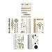 Boho Metallic Waterproof Temporary Tattoos: Flash Gold and Silver Small/Large Fake Tattoos for Girls - Rub On Temp Tattoo Pack - Adult Temporary Tattoos for Face, Neck, Arm - 6 Henna Tattoo Sheets