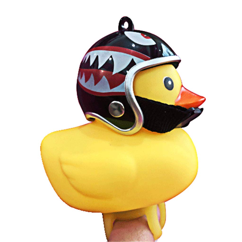 Faros Delanteros Decoracion De Casco De Bicicleta Para Ninos Ioioipo Timbre De Bicicleta Patito Amarillo De Motocicleta Pequena Luz De Bocina De Casco Patito Amarillo De Dibujos Animados Deportes Y Aire Libre