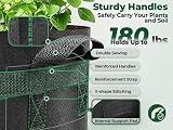 T4U 15 Gallon Grow Bags Pack of 5 Large Fabric Pots Heavy Duty Nonwoven Planters view 4