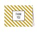 Note Card Cafe Thank You Cards with Gray Envelopes | 36 Pack | Modern Thank You | Blank Inside, Glossy Finish | for Greeting Cards, Occasions, Birthdays, Gifts