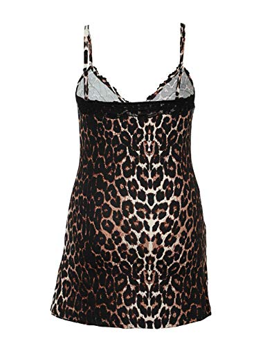 51NTprYbbJL Lencería con estampado de leopardo para mujer, cuello en V, tirantes delgados, ropa de dormir Chemises, babydoll, mini… Lencería con estampado de leopardo para mujer, cuello en V, tirantes delgados, ropa de dormir Chemises, babydoll, mini… - Imagen 4