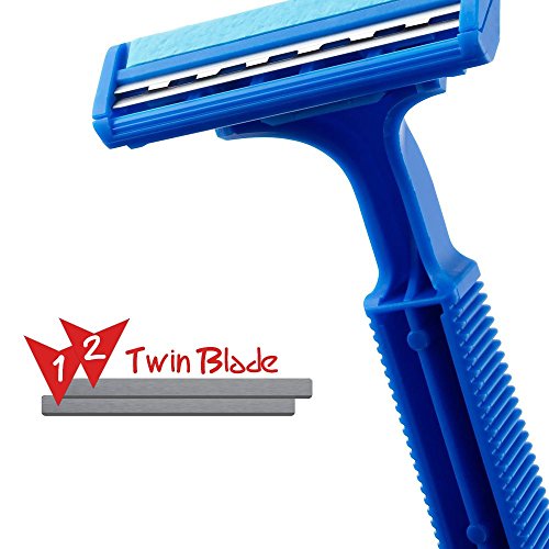 Women's Stainless Steel Disposable Twin Blade Moisture Strip Shaving