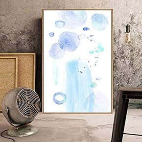 Floating Framed Canvas Wall Art for Living Room, Bedroom Watercolor Canvas Prints for Home Decoration Ready to Hang - 16x24 inches