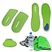 Fittest Pro Plantar Fasciitis Orthotic Insoles Full & 3/4 Length Shoe Sole Inserts for Men and Women Looking for Foot and Heel Pain Relief - Small Green