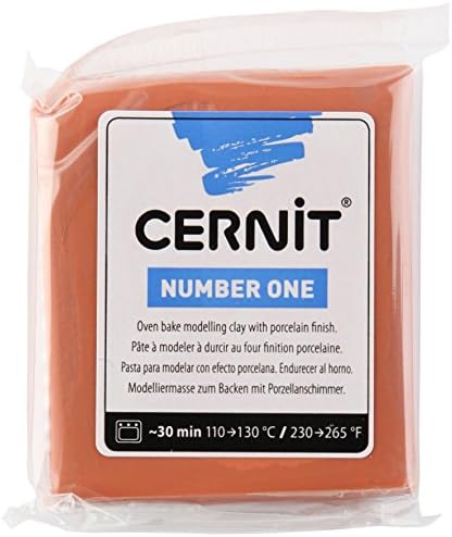Cernit 1-Piece Clay N1 56 G TERRACOTTA, Terracotta