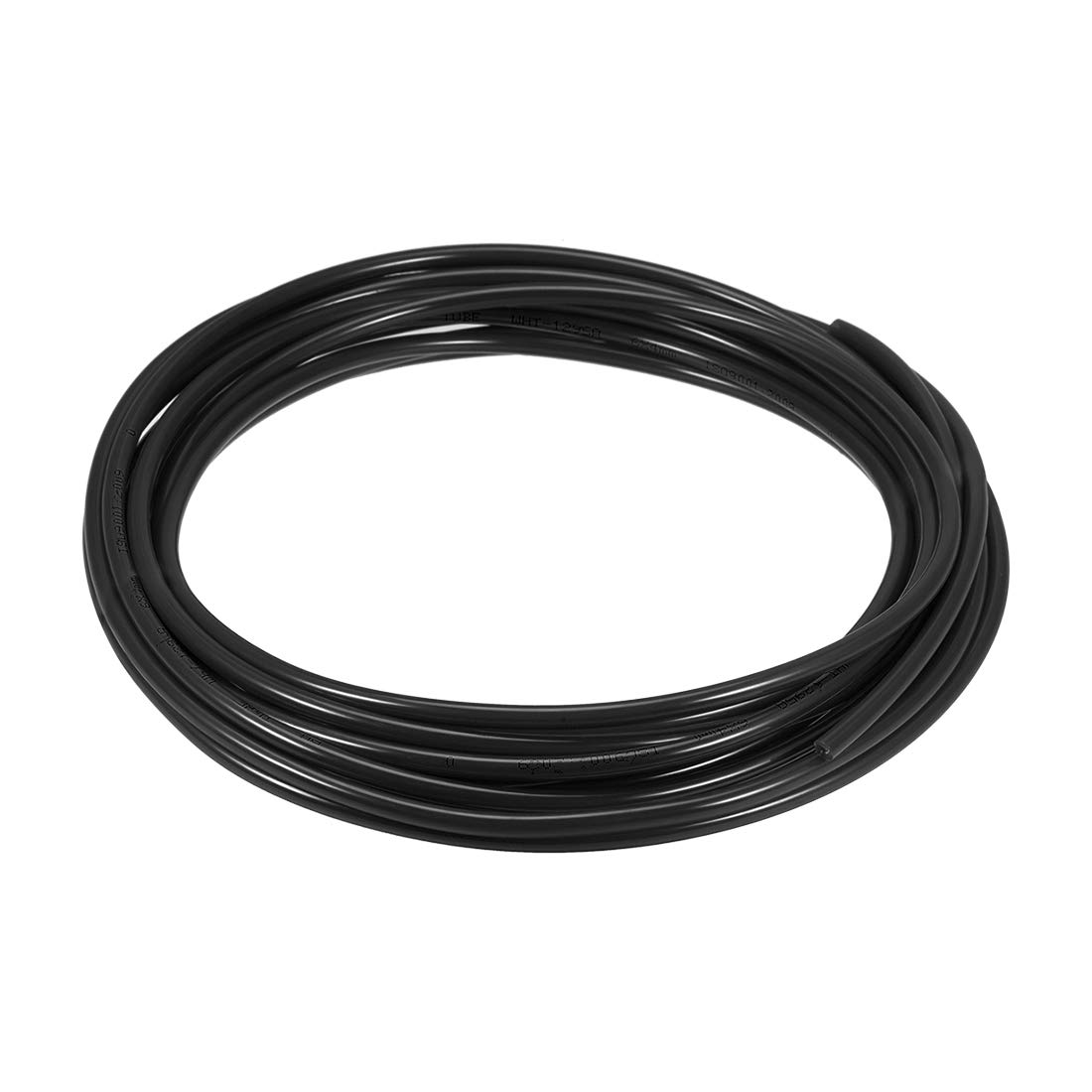 sourcing map Pneumatic Air Tubing, 6mm OD x 4mm ID 7m (275 Inch) PU Polyurethane Air Compressor Tubing Hose Pipe Black