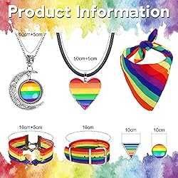 BESTEEL Pride Jewelry Set Gay Pride Stuff Lgbtq