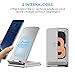 Fast Wireless Charger, ELEPHAS Qi Quick Charging Stand for Samsung Galaxy S8 Plus S7 S7 Edge S6 Edge Plus Note 5 Nexus 4 5 Nokia Lumia 920 HTC, Silver