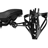 VeloChampion Universal Bike Water Bottle Holder Mount &amp; 2 Cages, Standard | Rear Bike Saddle Bottle Cage Mount for Triathlon &amp; Road Cycling. Holds 2 Bottles up to 750ml, Fits Saddle Rails 60-70mm