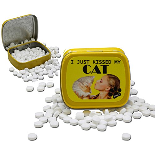 I Just Kissed My Cat Mints - Funny Gift for Cat Lovers - Crazy Cat Lady Gifts - Funny Mint Tins - St - //medicalbooks.filipinodoctors.org