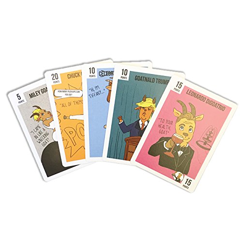 Goat Lords Celebrity Expansion-- Competitive Card Game, Best for Adults, Teens, and Kids, Ages 7 and Up. Awesome Party Game for Families, Fun Nights, etc! - Free e-Book - NOT A STAND ALONE GAME