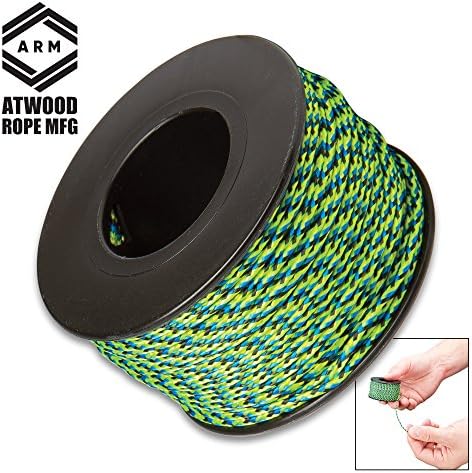 Black Legion All-Purpose Micro Cord â€“ Polyester And Nylon Construction, Rot Resistant, 100-lb Test Strength - 125' - Aquatica