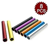 GOGO 8Pcs Official Aluminum Track & Field Races Relay Batons