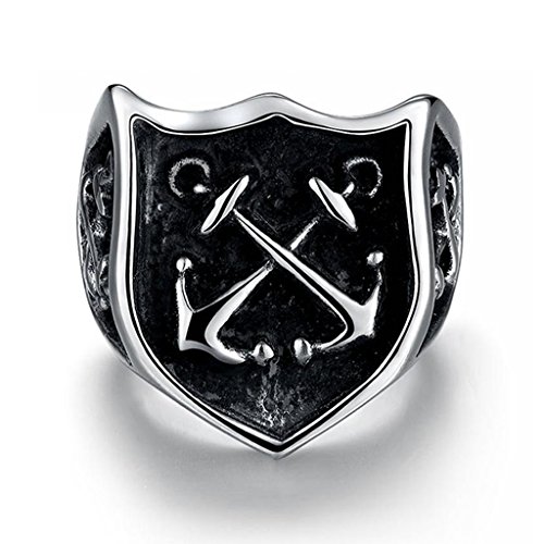 Focus Jewel Men Newest Religious Ring Celtic Cross Nautical Sail Boat Anchors Shield Crucifix Pirate Ring