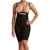 Marena SFBHS Women’s Girdle with High Back, Short-Length - Post-surgical Shapewear Support - X-Large, Black
