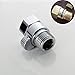 Neady All Brass Shower Head Shut-Off Valve Brass with Brass Handle, Ceramic Valve,Polished Chrome Shower Flow Control Valves