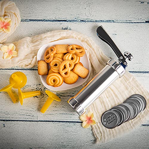 Cookie Press Gun Cookie press APFFSY Stainless Steel Biscuit Press
