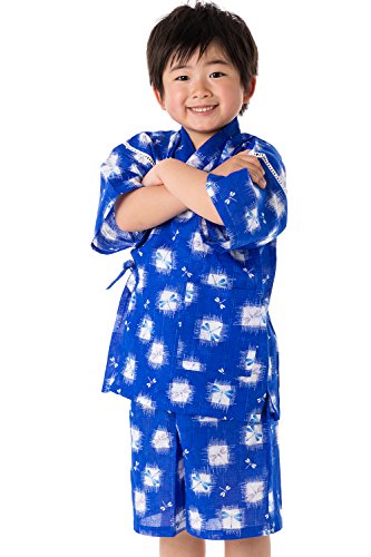 KYOETSU Boy's Japanese Jinbei Kimono Koubai Bug/Goldfish/Dragonfly/Beetle